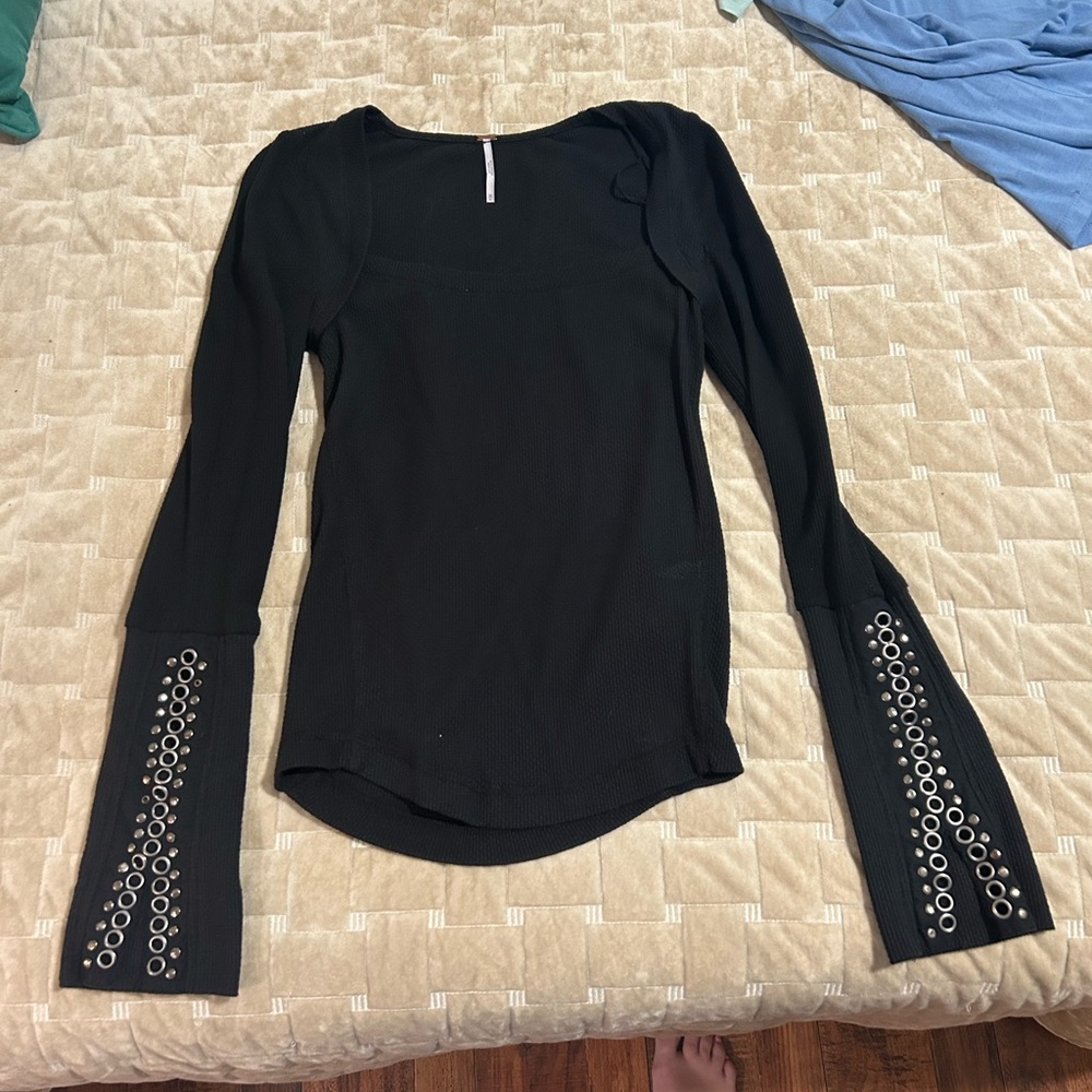 Free People top with Eyelet Details